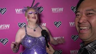 Lawrence Chaney Carpet Interview at UK Drag Race S6 Premiere [upl. by Ailedroc]