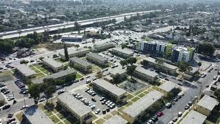 Nickerson Gardens Projects Watts Drone Footage [upl. by Refynnej]