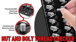 Bolt Size and Thread Gauge 12 Metric amp 14 Standard Sizes Bolt and Nut Identifier [upl. by Rieth624]