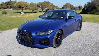 Tour the 2022 430i Coupe in Portimao Blue  4K [upl. by Gnidleif]