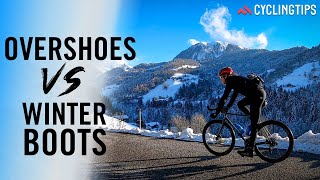 Winter cycling overshoes Vs Dedicated winter shoes whats best for you [upl. by Mendie874]