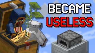 Useful Minecraft Features That Became USELESS [upl. by Eceerahs]