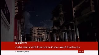 Weather Events  Hurricane Oscar aftermath  still leave Cuba in blackouts  22Oct2024 [upl. by Odelinda408]