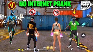 No Internet Prank With Random Subscriber 🥺 Samne आया V Badge 😱 Galat हुआ Mere साथ 😭Garena Free Fire [upl. by Kadner]