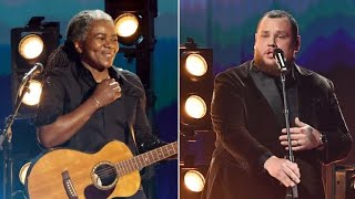 Tracy Chapman Luke Combs’ Grammys performance of ‘Fast Car’ gets standing ovation [upl. by Sterling]