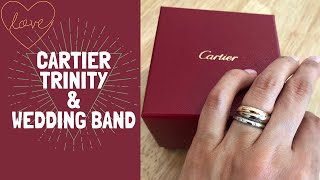 Cartier Trinity Wedding Band amp Cartier 1895 Wedding Band  Looks Fit and Style [upl. by Clementine509]