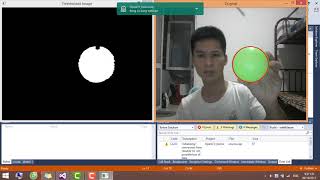 Green Ball Tracking amp Measuring Distance between the Ball and the Camera with OpenCV C [upl. by Ssenav]