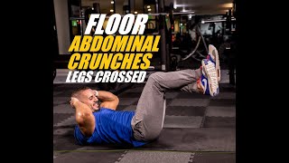 Abdominal Crunches  Legs Crossed Abdominals amp Core [upl. by Etnelav764]