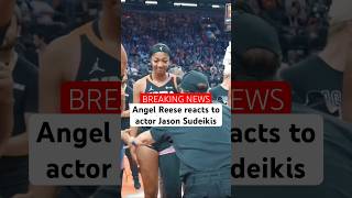 WNBA AllStar Game Angel Reese had an awkward moment with actor Jason Sudeikis during a timeout [upl. by Ambrogio]