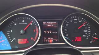 Audi Q7 30 Tdi acceleration 0200 [upl. by Millburn]