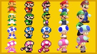 Super Mario Maker 2  All Characters [upl. by Ellennad419]