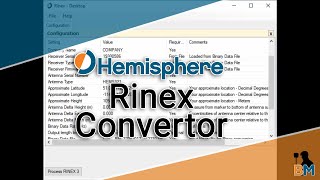 Hemisphere How To Using the Rinex Convertor  Bench Mark [upl. by Yc]