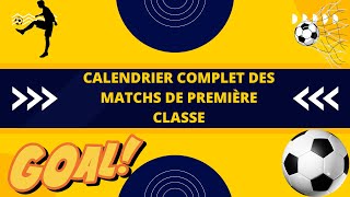 Calendrier complet des matchs de première classe 19102024 [upl. by Fanchette]