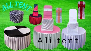 tent chair cover table covers designAli tent slide Kur SI cover ali tent [upl. by Power842]