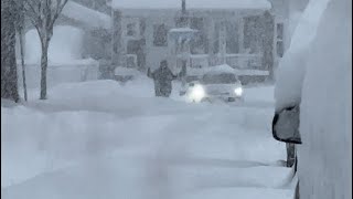 January 1415 2024 Lake Effect Snow Blast Buffalo NY [upl. by Haropizt]