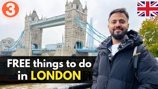 All the FREE places in LONDON  City Tour Vlog 3 [upl. by Noyr762]