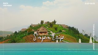 자막 베트남 사파 여행 TOPAS ECOLODGE 디럭스 스위트 복층 방갈로 무료 업그레이드 🤭💜 [upl. by Tham49]