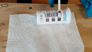 How to Use Hydrogen Peroxide H2O2 0400 ppm Test Strips [upl. by Nylyaj]