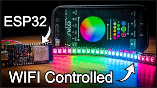 How to Easily Control Addressable LEDs with an ESP32 or ESP8266  WLED Project [upl. by Bamford233]