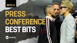 UFC 310 PreFight Press Conference Best Bits 📹  Pantoja vs Asakura 🏆 Rakhmonov vs Ian Garry 🔥 [upl. by Ahsimaj883]