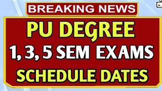 palamuru University degree 135 sem exam time table 2023bhuwantvpu degree exams latest news [upl. by Engapmahc917]