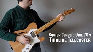 Buy This Instead of The Fender AVRI II Squier Classic Vibe 70s Thinline Telecaster Review [upl. by Reamy]