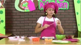 Elenas Crazy Kitchen Making Ham Roll Kebobs [upl. by Maisie558]