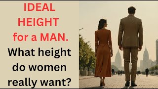 What HEIGHT do women want in a man How TALL should a man be to be attractive to women IDEAL HEIGHT [upl. by Yrrab]