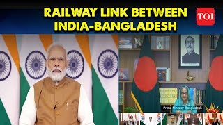 IndiaBangladesh AgartalaAkhaura railway link to strengthen ties between the two countries says [upl. by Mccutcheon]