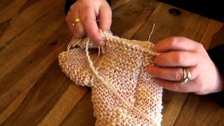 Knitting Slipper Sock Seams Realtime KnitwitzUK [upl. by Ion]