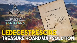 Assassins Creed Valhalla Ledecestrescire Treasure Hoard Map Solution [upl. by Tadashi718]