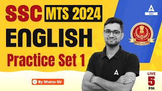 SSC MTS 2024  SSC MTS English Classes by Shanu Rawat  SSC MTS English Practice Set 1 [upl. by Ednihek]