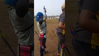 archery competition 🎯 worldarchery indianarcheryviralvideo sports trending ytshorts [upl. by Deroo543]