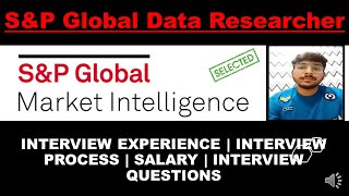 🔴How To Crack SampP Global Market Intelligence interview Data Researcher  SampP Global Interview [upl. by Haiel]