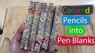 How To Resin Cast Colored Pencils into Pen Blanks [upl. by Aetnahc957]