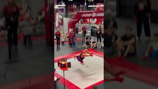 Switching directions🔀🤩 flip trampoline fail backflip viral shorts extreme [upl. by Alyn52]