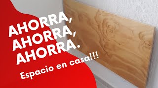 Como hacer un escritorio plegable para home office de pared [upl. by Horwath]