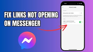 Fix Links Not Opening On Messenger  Messenger Links Not Working  Problem Fixed [upl. by Gilbye]