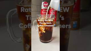 Rating The NEW Tim Horton’s Coffee Creamers ☕️ timhortons [upl. by Darnoc]