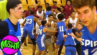 LaMelo Ball Spire Fight Breaks Out after CRAZY DUNKS in Baltimore [upl. by Ylrebmik648]