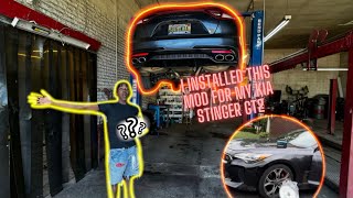 I DID THIS TO MY KIA STINGER GT2 😱🤯‼️ [upl. by Edouard]