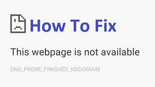 DNSPROBEFINISHEDNXDOMAIN windows 10 Fix  Howtosolveit [upl. by Tatum799]