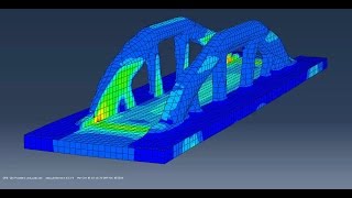 Abaqus Topology Optimization of a Bridge [upl. by Lynden508]