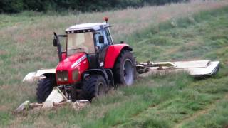 Mowing Grass with Triple Mowers [upl. by Ykciv]