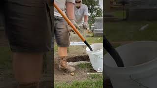 Grave of Elmer 18611863 amp Carrie 18631865 gravestone restoration timelapse cemetery graveyard [upl. by Adivad865]