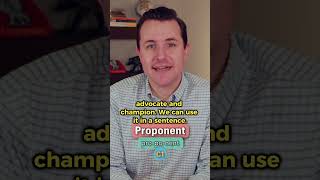 Proponent  Meaning Pronunciation Synonyms and an Example Sentence English Word of the Day [upl. by Helms321]