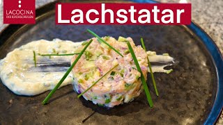 Lachstatar Rezept schnell und einfach zubereiten  La Cocina [upl. by Kaela]