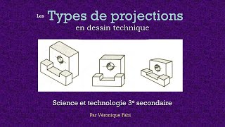 Types de projections en dessin technique ST3 [upl. by Arreic]