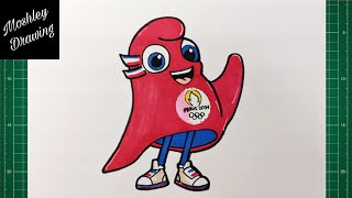 How to Draw The Phryges Paris 2024 Olympic Mascot [upl. by Othelia814]