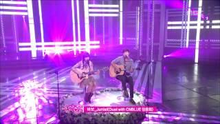 Juniel  StupidFeatJung Yonghwa 주니엘  바보feat정용화 Music Core 20120609 [upl. by Cacilia]